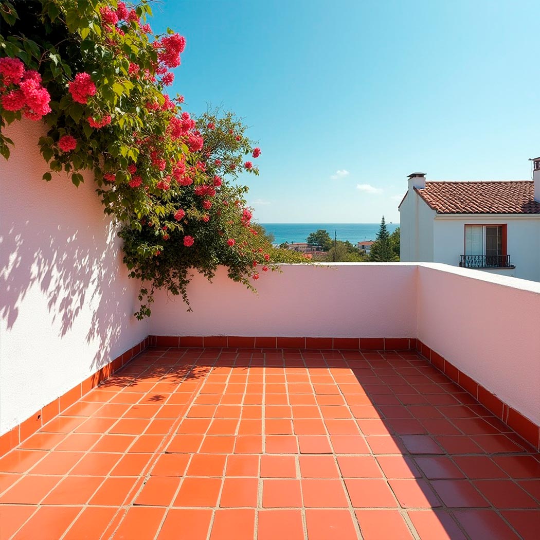 Terraza de vivienda zona costera